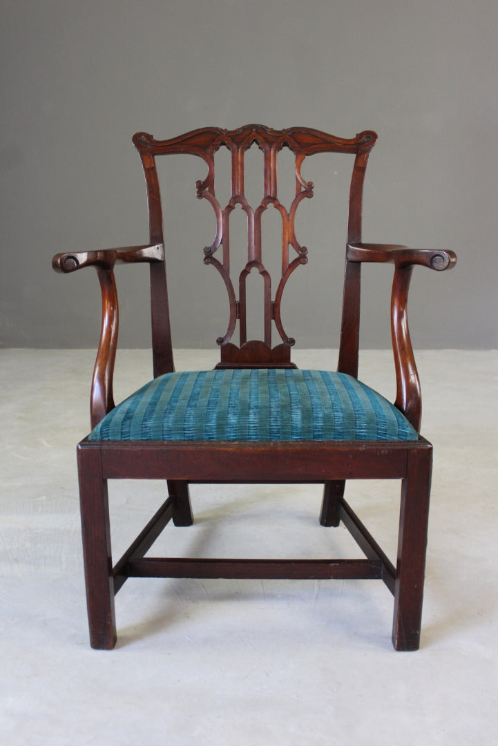 Antique Chippendale Style Carver Chair - Kernow Furniture