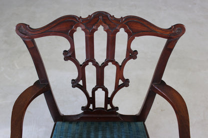 Antique Chippendale Style Carver Chair - Kernow Furniture