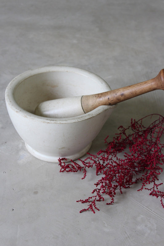 Large Stone Pestle & Mortar - Kernow Furniture