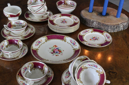 Myotts Royal Crown Bouquet Tea Service - Kernow Furniture