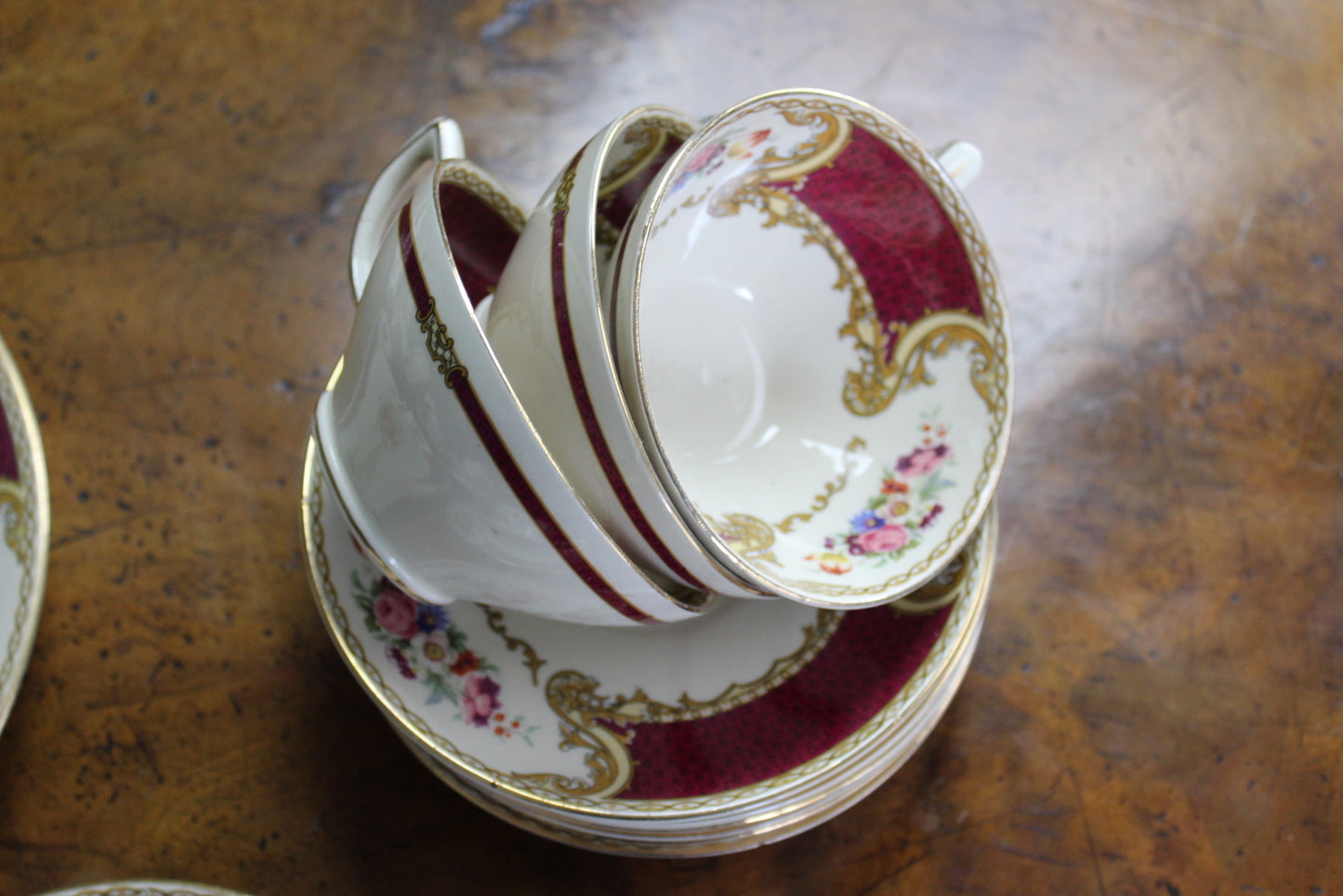 Myotts Royal Crown Bouquet Tea Service - Kernow Furniture