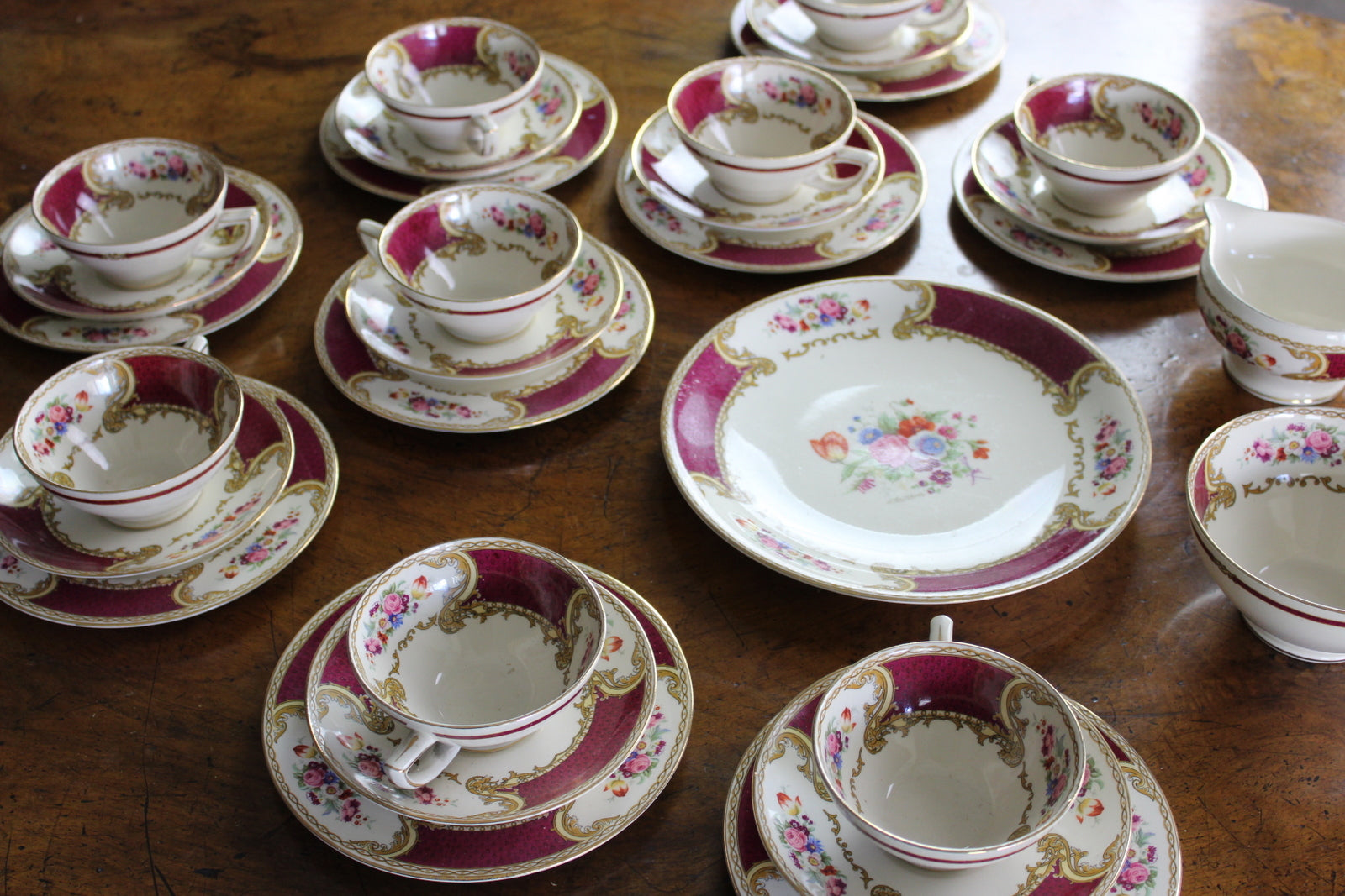 Myotts Royal Crown Bouquet Tea Service - Kernow Furniture