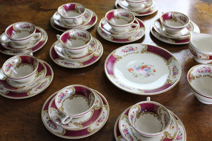 Myotts Royal Crown Bouquet Tea Service - Kernow Furniture