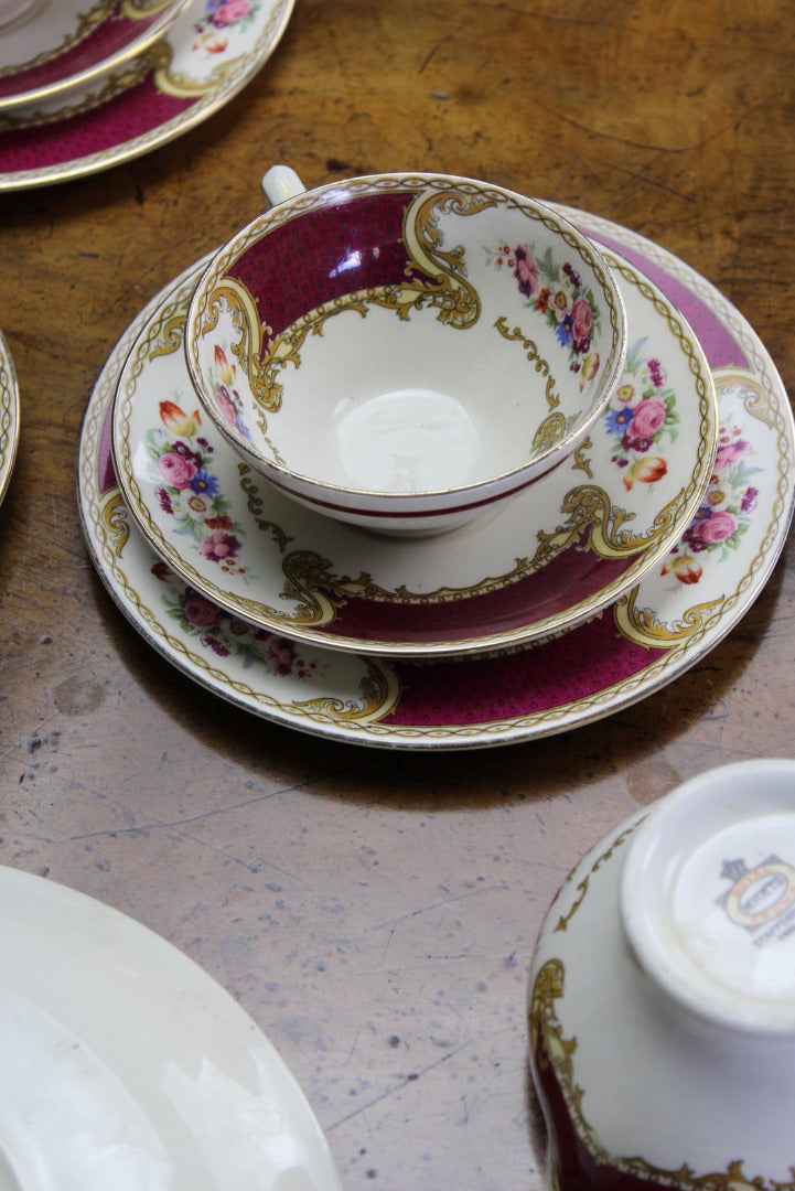 Myotts Royal Crown Bouquet Tea Service - Kernow Furniture