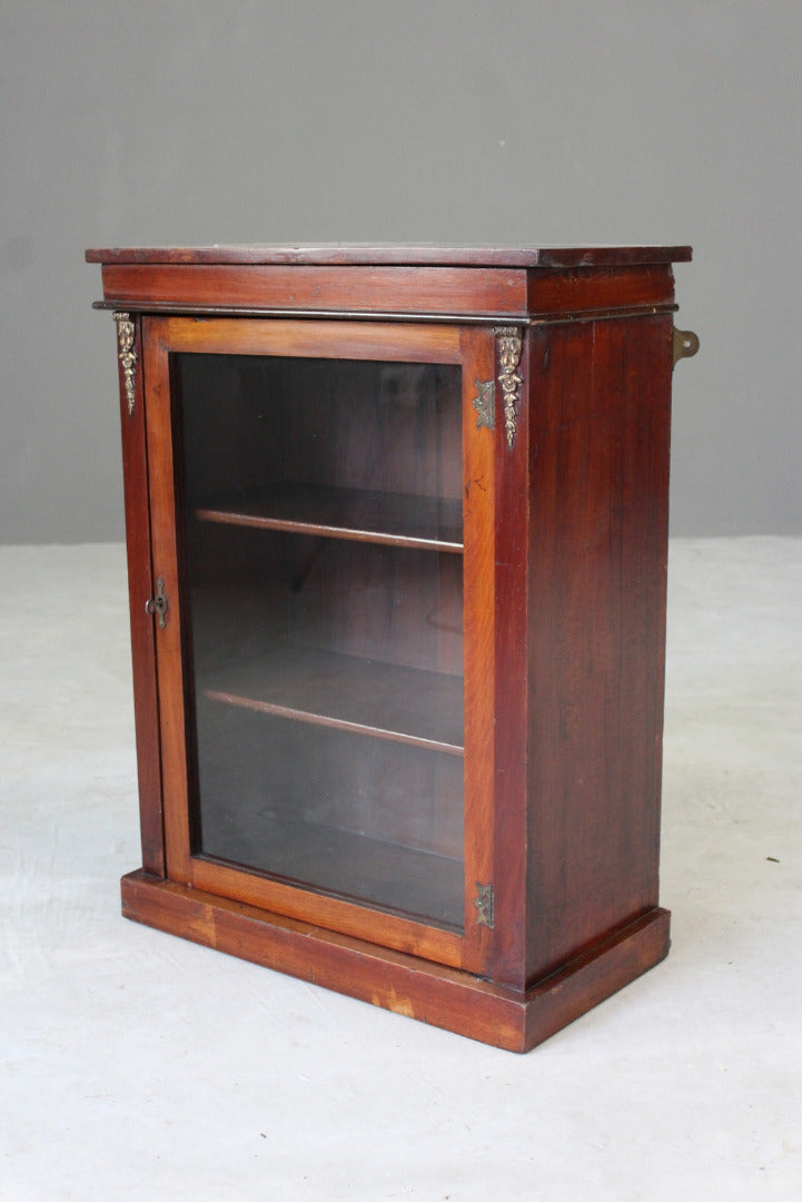 Antique Mahogany Display Cabinet - Kernow Furniture