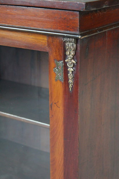 Antique Mahogany Display Cabinet - Kernow Furniture