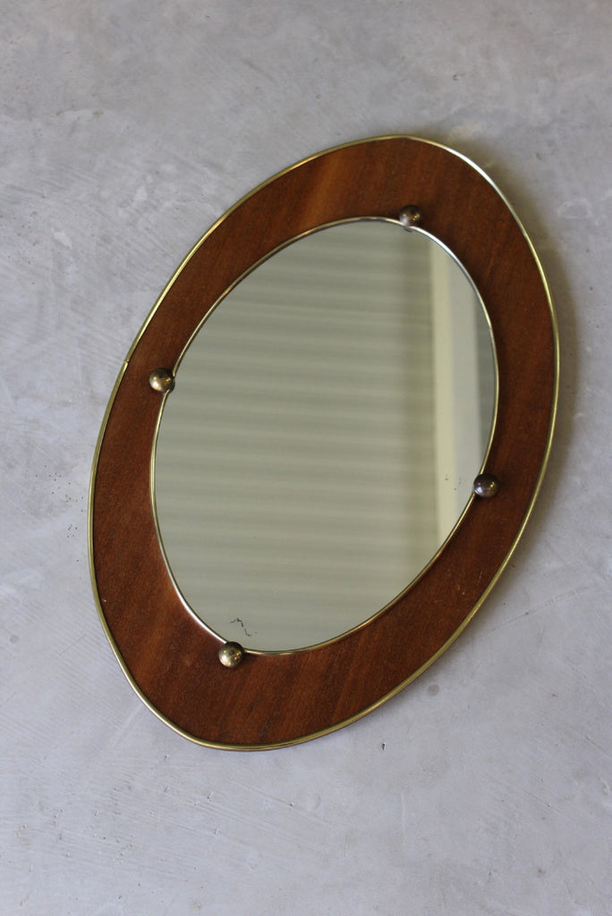 Retro Oval Wall Mirror - Kernow Furniture