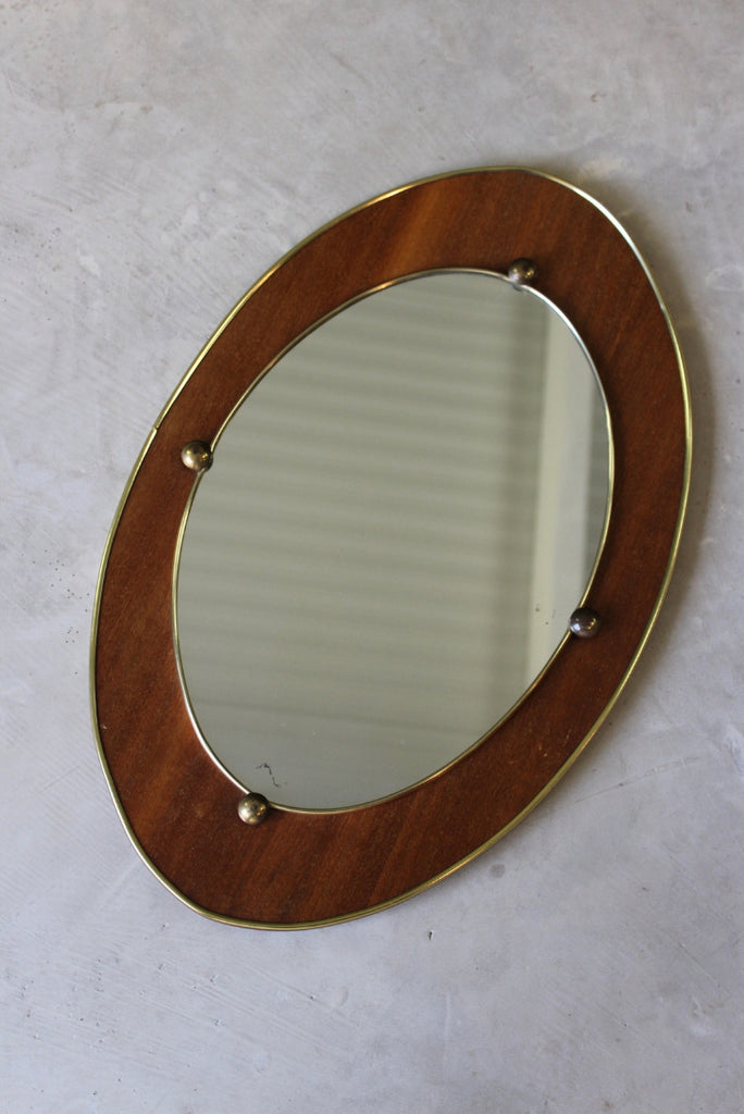 Retro Oval Wall Mirror - Kernow Furniture
