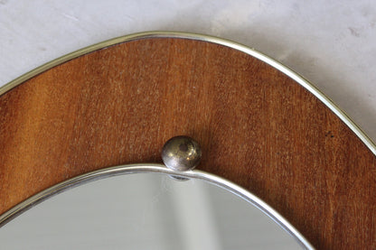 Retro Oval Wall Mirror - Kernow Furniture