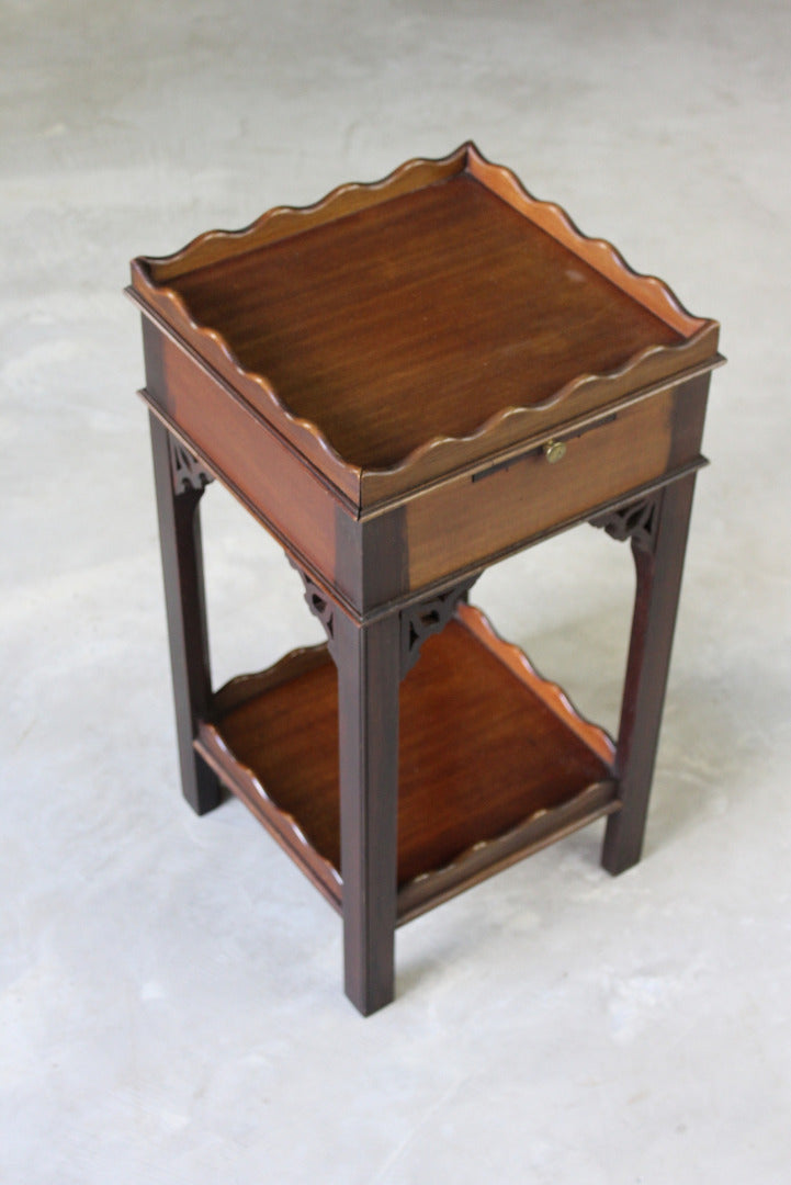 Small Mahogany Side Table - Kernow Furniture