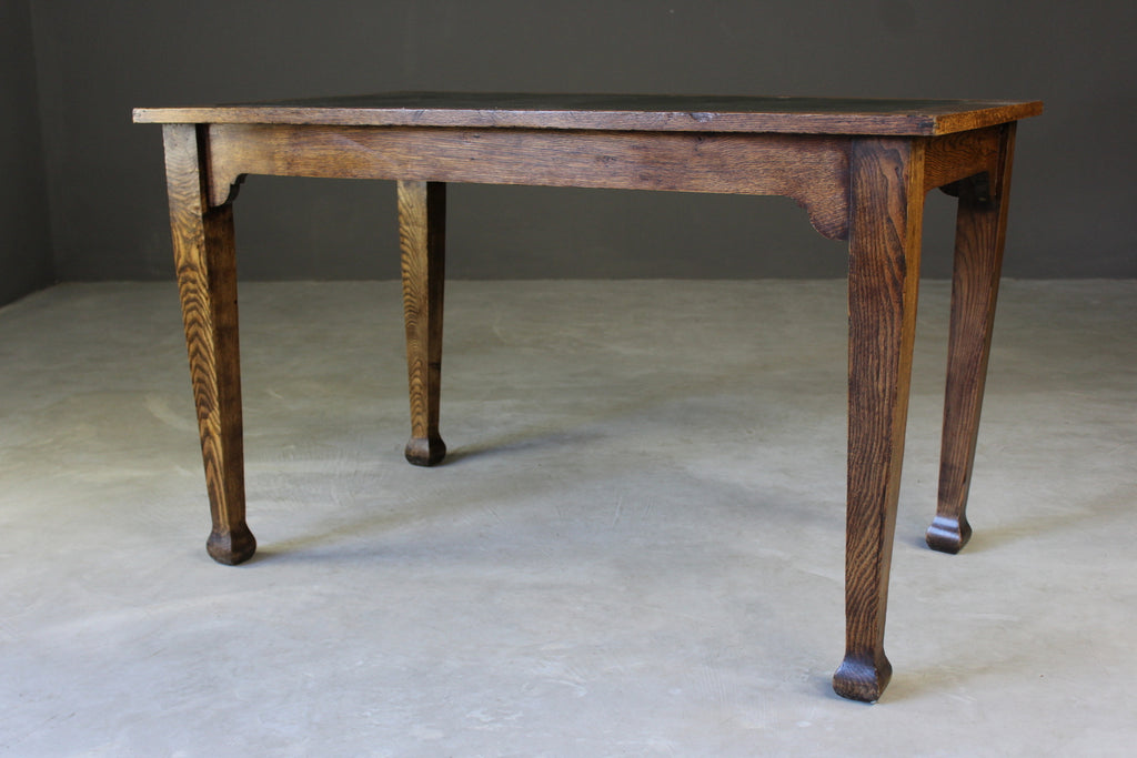 Edwardian Oak Desk - Kernow Furniture