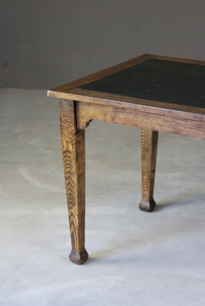 Edwardian Oak Desk - Kernow Furniture