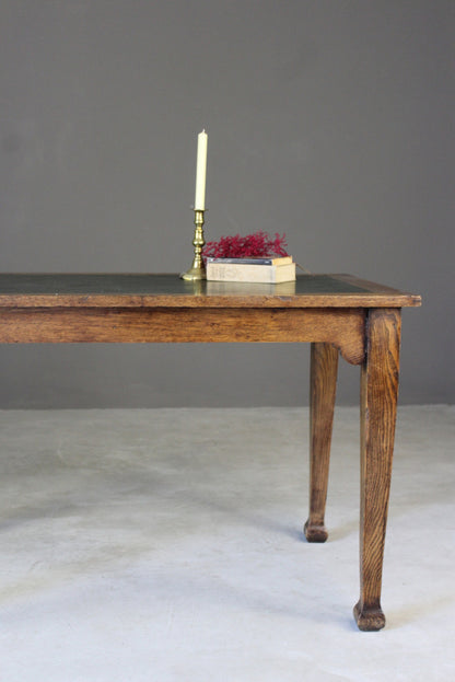 Edwardian Oak Desk - Kernow Furniture