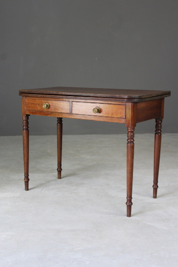 Georgian Mahogany Tea Table - Kernow Furniture