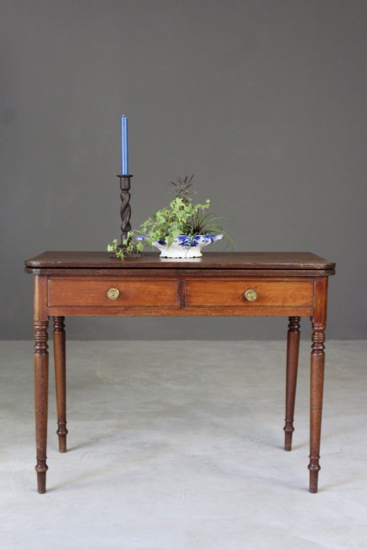 Georgian Mahogany Tea Table - Kernow Furniture