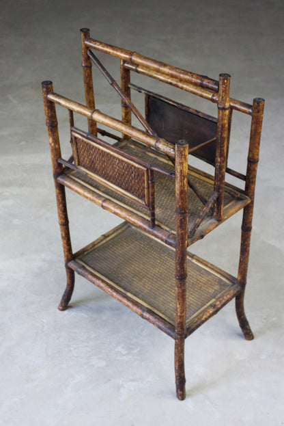 Victorian Bamboo Magazine Rack - Kernow Furniture