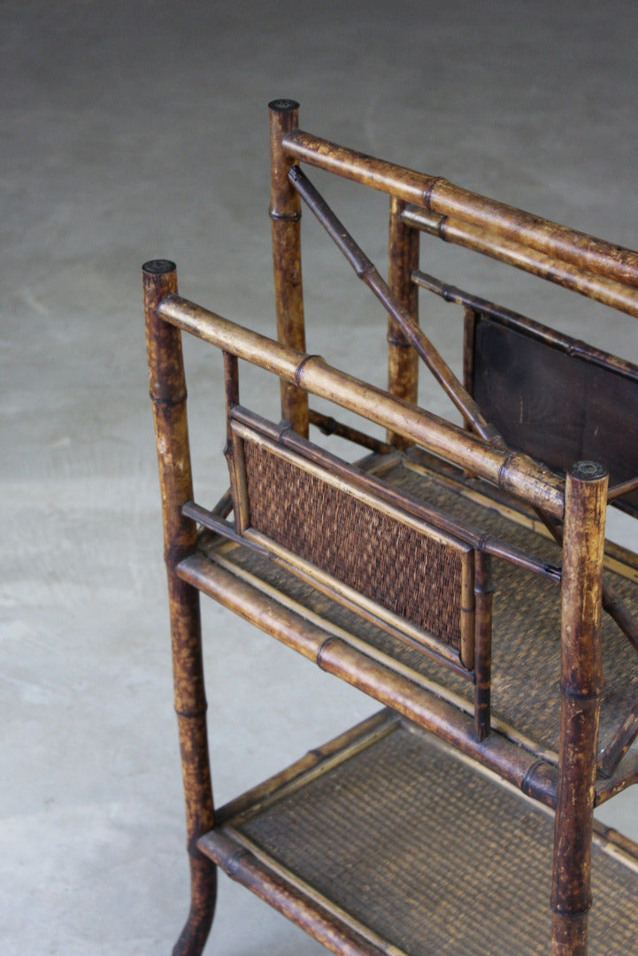 Victorian Bamboo Magazine Rack - Kernow Furniture