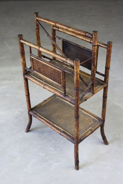 Victorian Bamboo Magazine Rack - Kernow Furniture