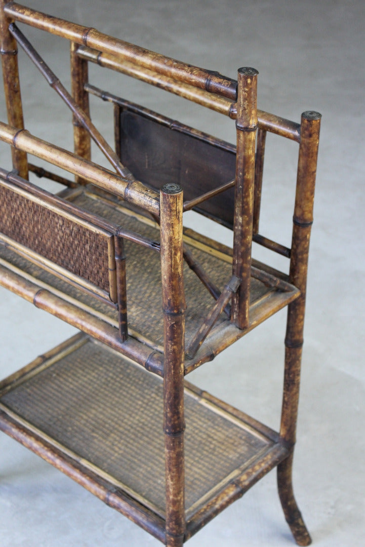 Victorian Bamboo Magazine Rack - Kernow Furniture