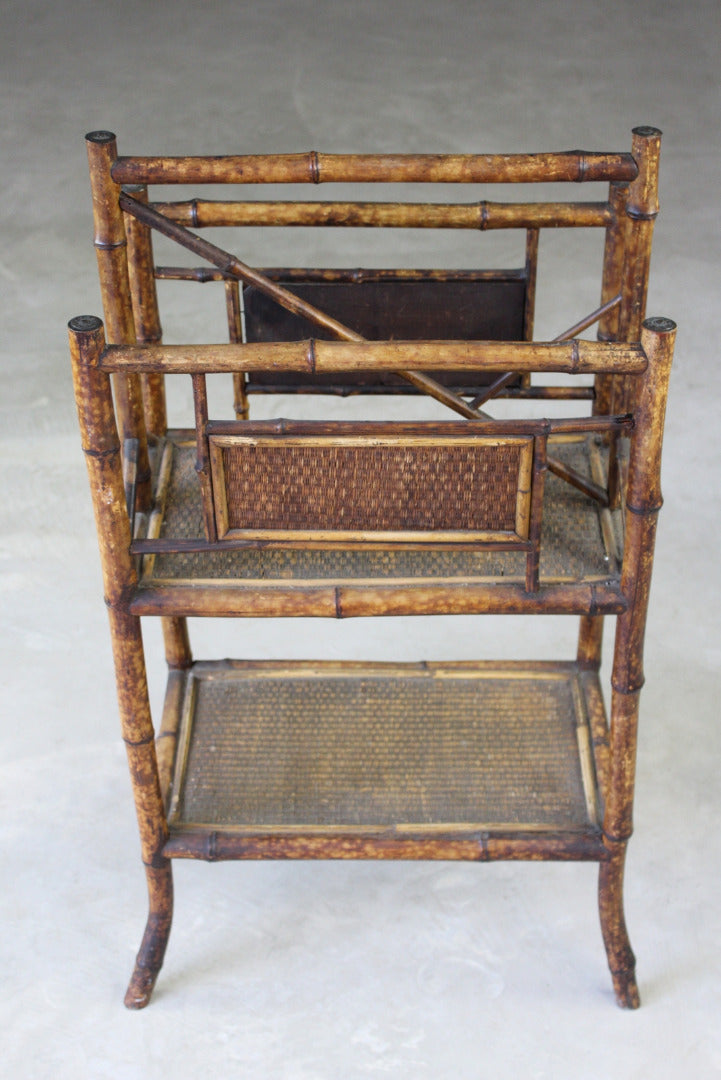 Victorian Bamboo Magazine Rack - Kernow Furniture