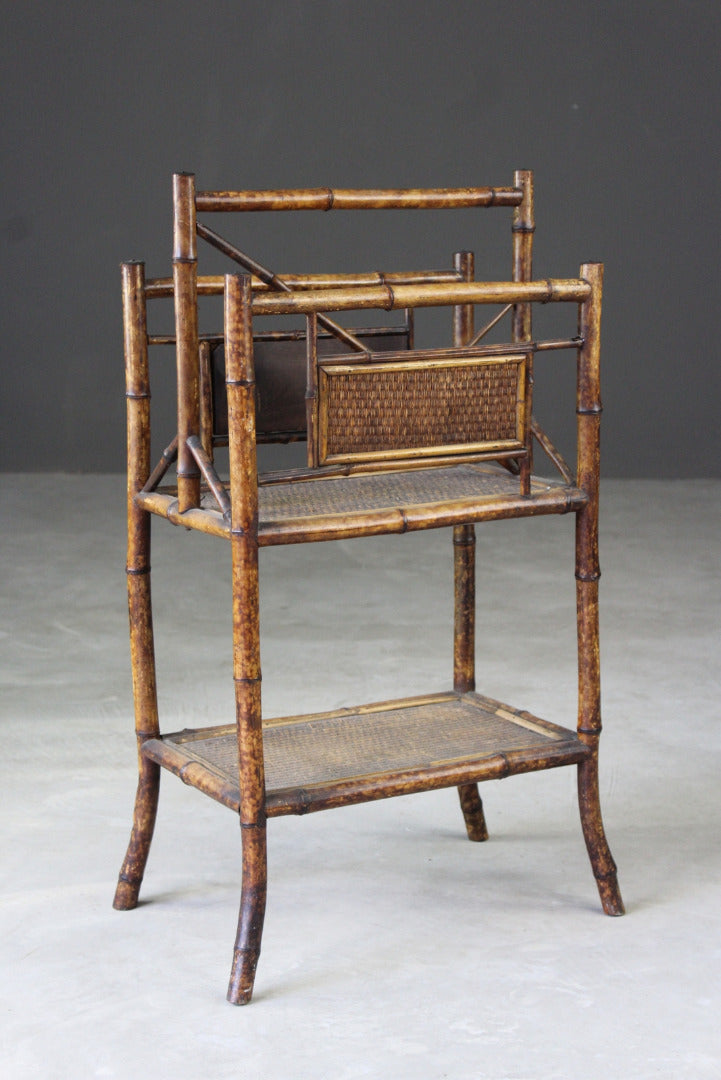 Victorian Bamboo Magazine Rack - Kernow Furniture