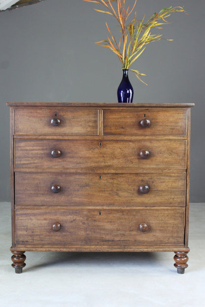 Antique Mahogany Chest of Drawers - Kernow Furniture