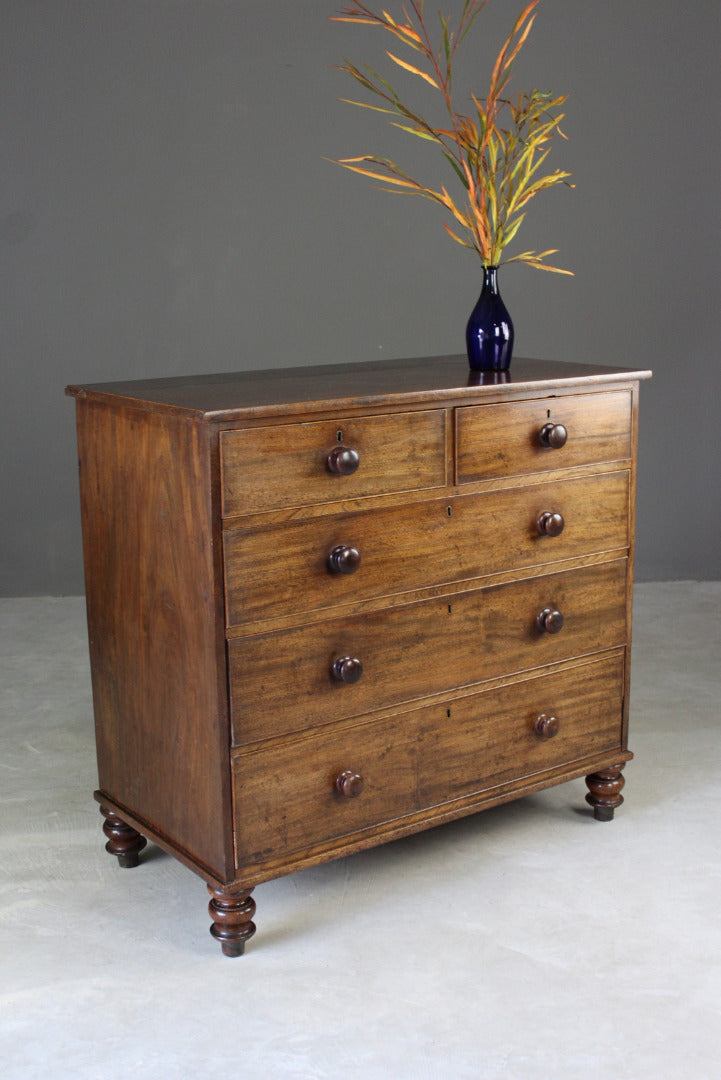 Antique Mahogany Chest of Drawers - Kernow Furniture