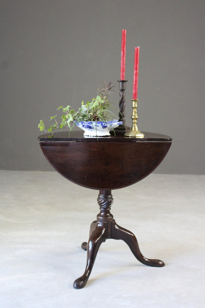 Mahogany Tripod Occasional Table - Kernow Furniture