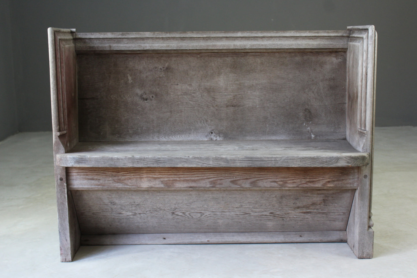 Antique Pine & Oak Pew - Kernow Furniture