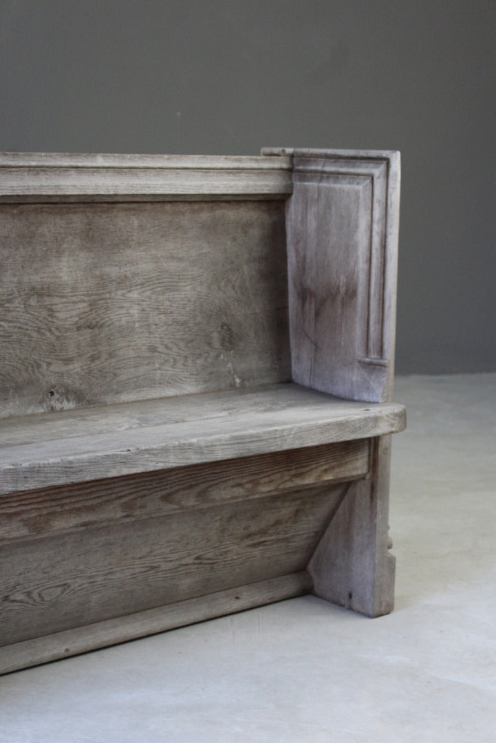 Antique Pine & Oak Pew - Kernow Furniture