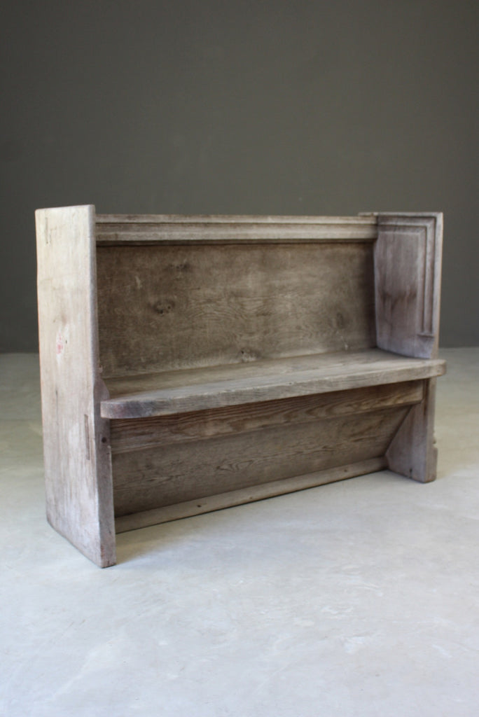 Antique Pine & Oak Pew - Kernow Furniture