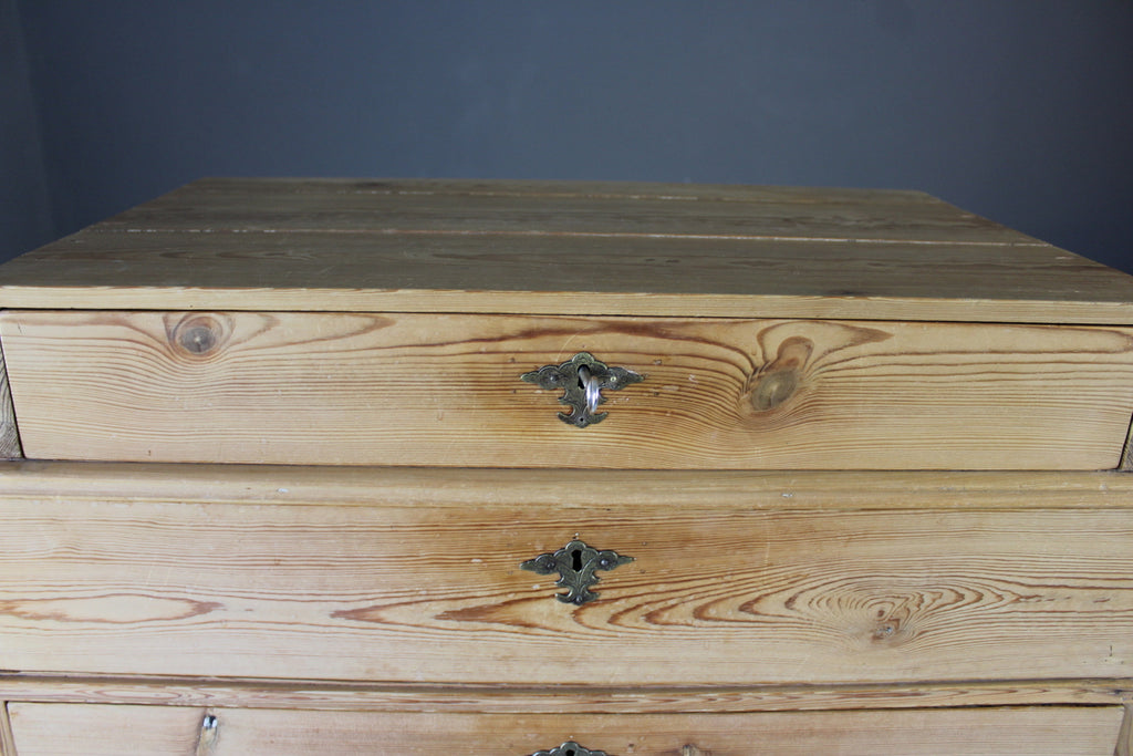 Antique Continental Pine Chest of Dawers - Kernow Furniture