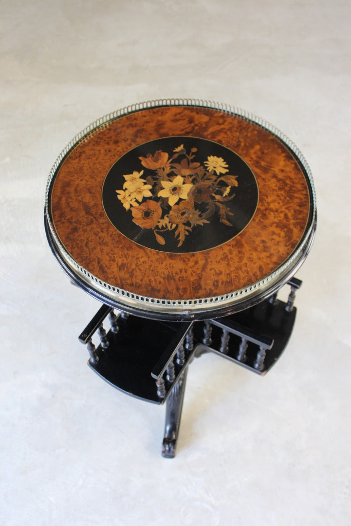 Victorian Ebonised Side Table - Kernow Furniture