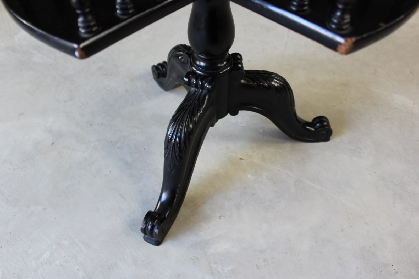 Victorian Ebonised Side Table - Kernow Furniture