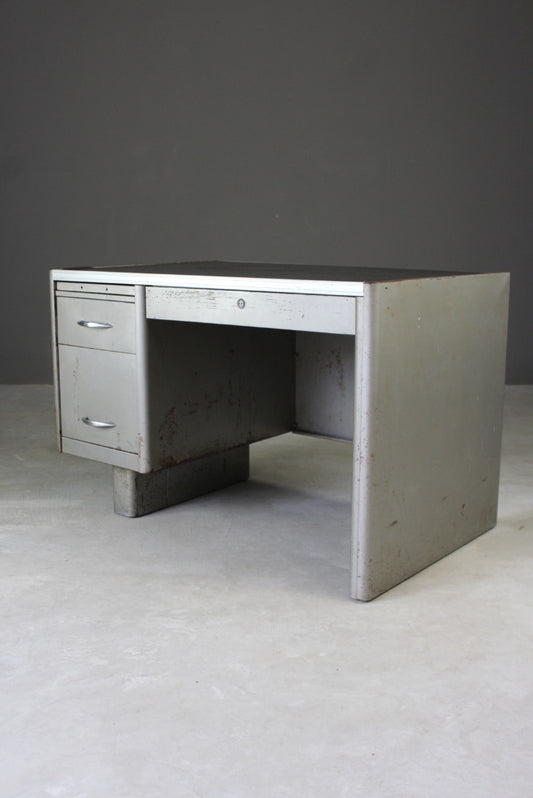 Industrial Style Metal Desk - Kernow Furniture
