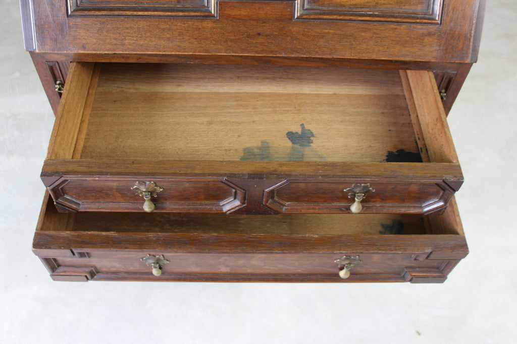 Oak Jacobean Style Bureau - Kernow Furniture