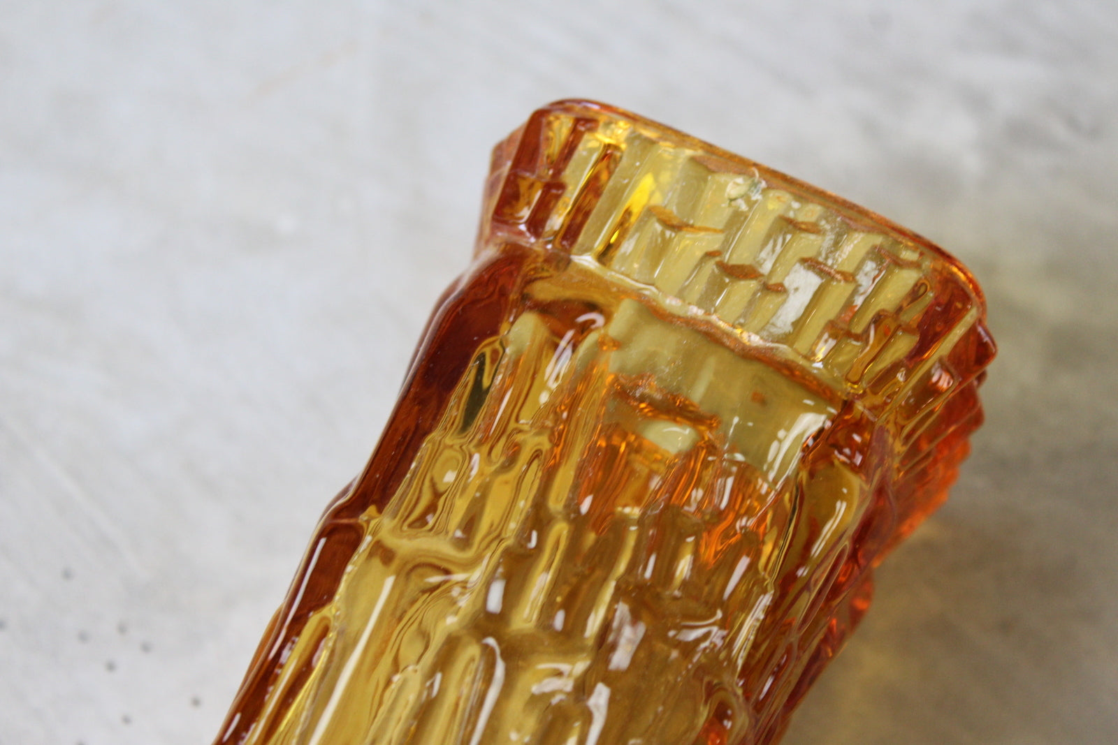 Amber Glass Vase - Kernow Furniture