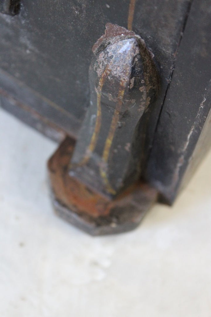 Antique Cast Iron Safe - Kernow Furniture