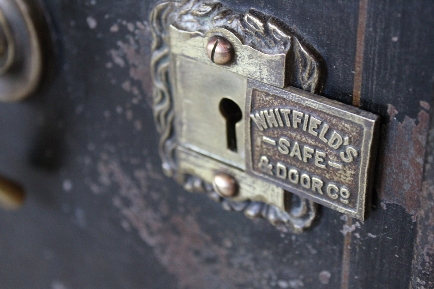 Antique Cast Iron Safe - Kernow Furniture