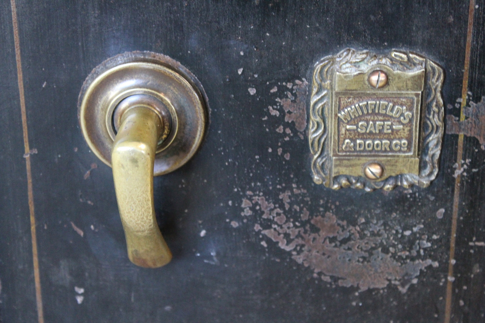 Antique Cast Iron Safe - Kernow Furniture