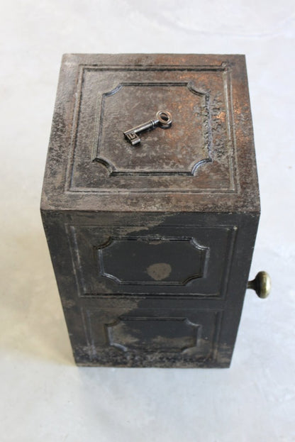 J Jones Antique Cast Iron Safe - Kernow Furniture