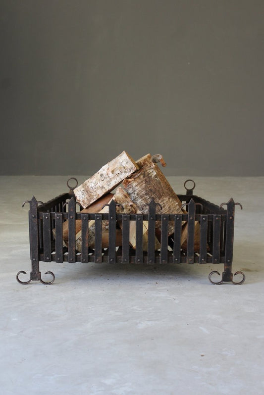 Wrought Iron Fire Basket - Kernow Furniture