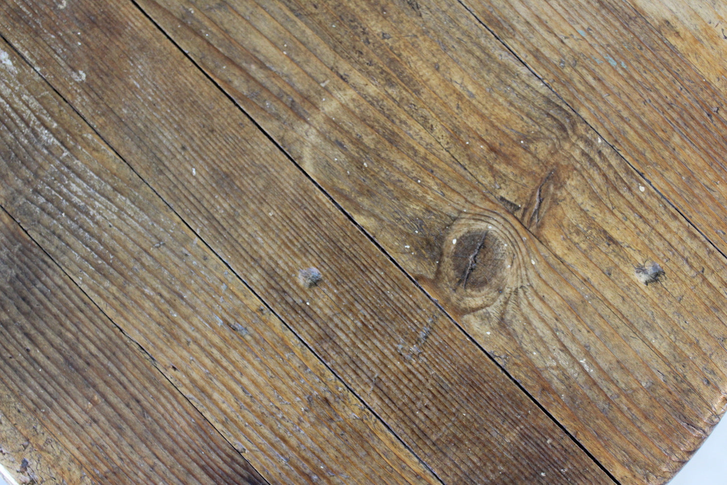 Pair Rustic Small Pine Stools - Kernow Furniture