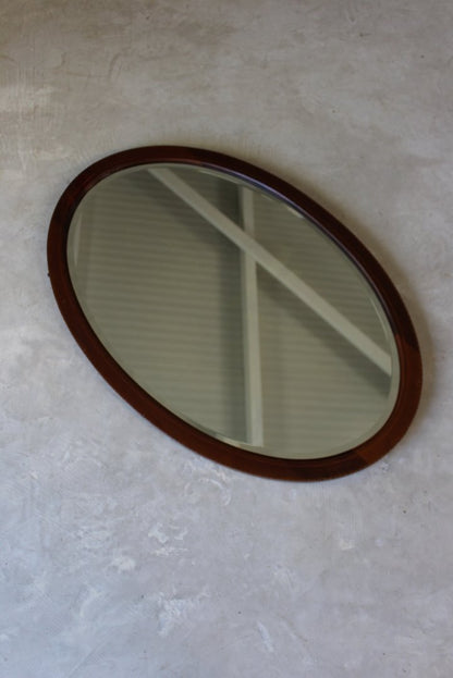 Antique Edwardian Oval Mirror - Kernow Furniture