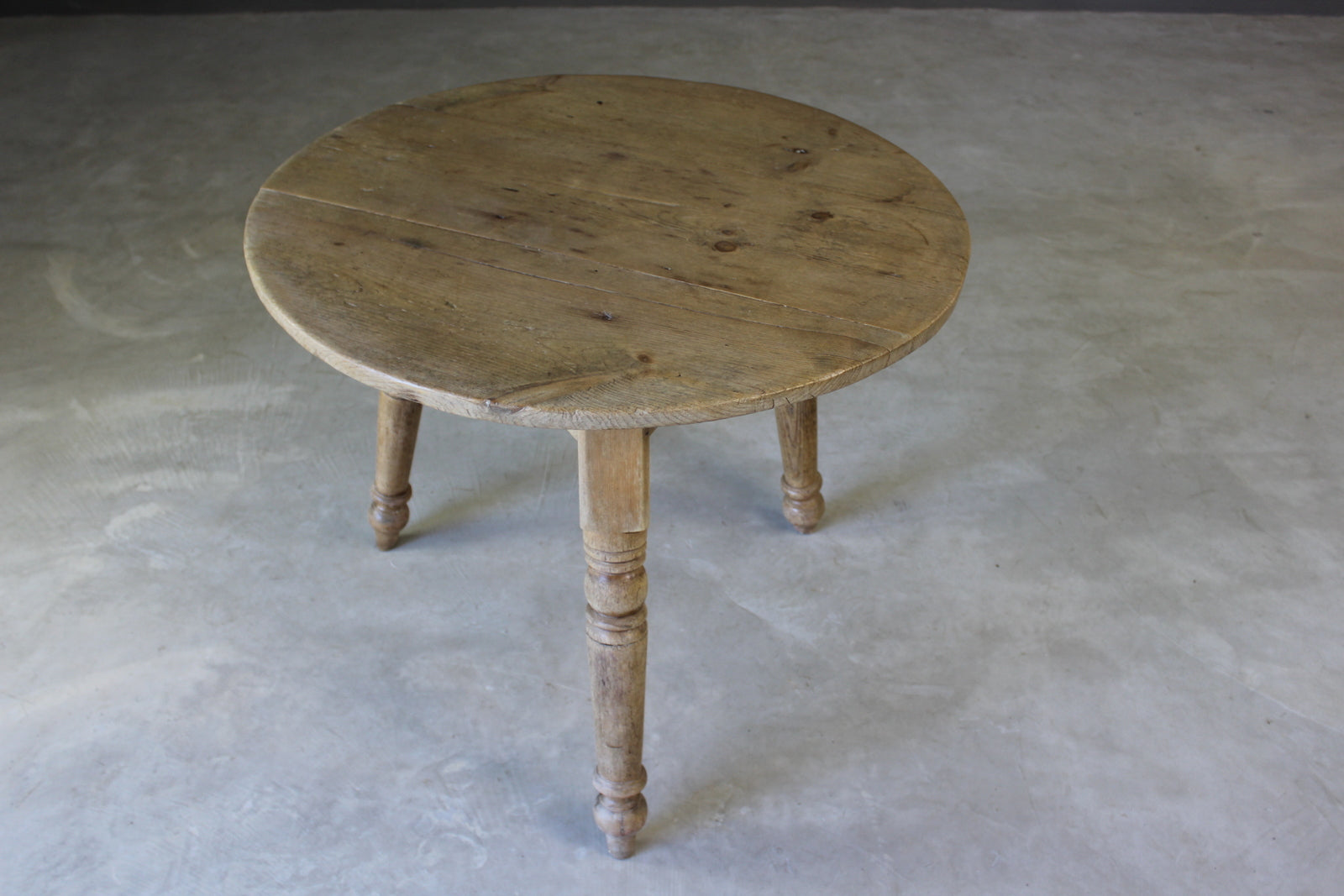 Antique Pine Cricket Table - Kernow Furniture