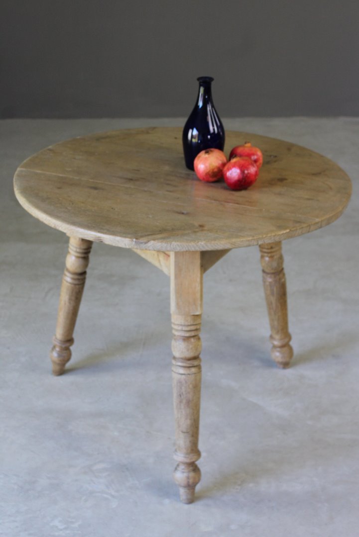 Antique Pine Cricket Table - Kernow Furniture