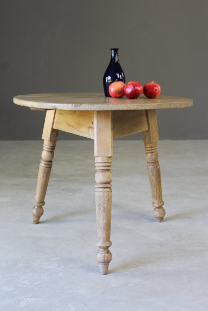 Antique Pine Cricket Table - Kernow Furniture