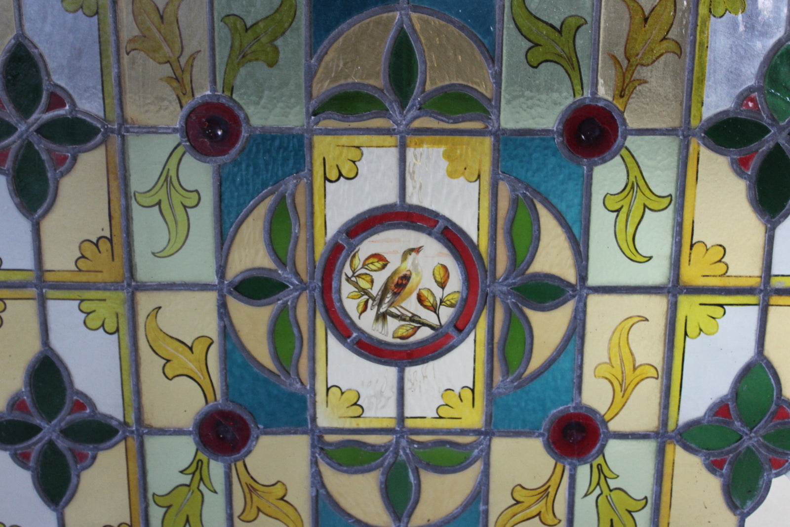 Pair Stained Glass Windows - Kernow Furniture