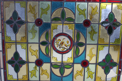 Pair Stained Glass Windows - Kernow Furniture