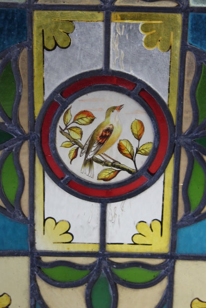 Pair Stained Glass Windows - Kernow Furniture